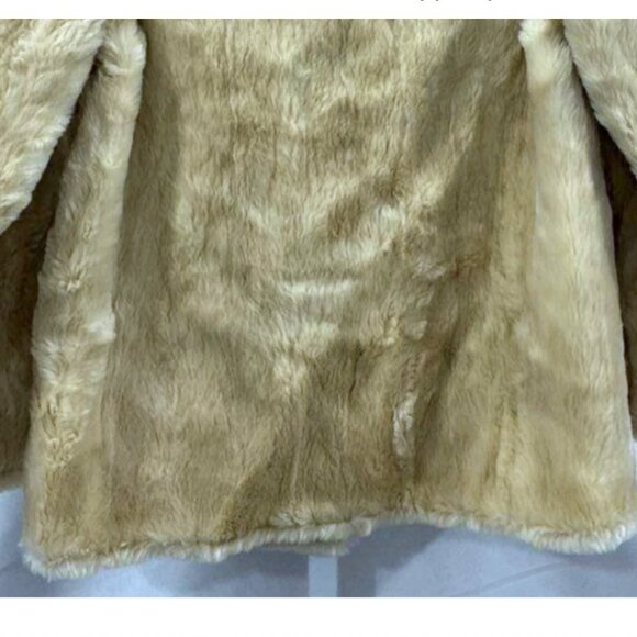 Vintage Blonde Mink Real Fur Coat Jacket Women Medium Cream Ivory Glam Mobwife - Picture 8 of 9